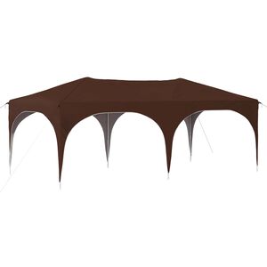 vidaXL Namiot imprezowy rozkładany 575 x 288 x 245 cm brązowy