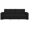 vidaXL Sofa 3-osobowa Czarna 220x78x84 cm Tkanina
