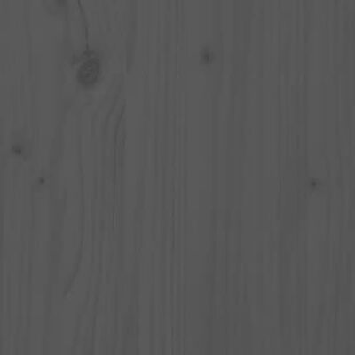 vidaXL Komoda, szara, 100x40x75 cm, lite drewno sosnowe