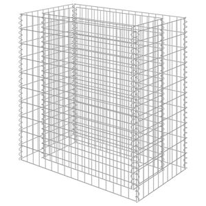vidaXL Podwyższona donica gabionowa, galwanizowana stal, 90x50x100 cm