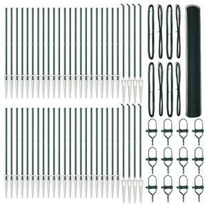 vidaXL Słupek ogrodzeniowy. Zielony 100 x 1,2 m (siatka 25 mm)