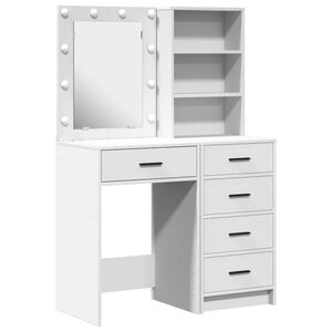 vidaXL Toaletka 2 szt. Biały 50 x 41 x 135 cm Drewno inżynieryjne