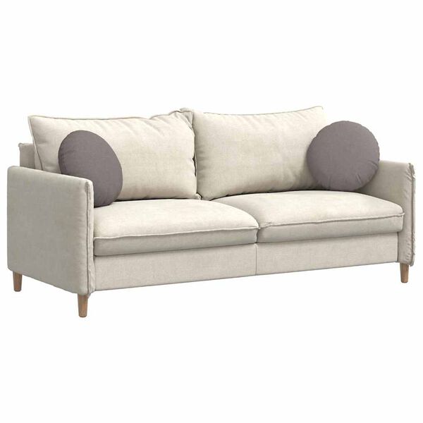 vidaXL Poduszki na siedziska 2 pcs Ciemnoszary &Oslash;40 x 13 cm tkanina