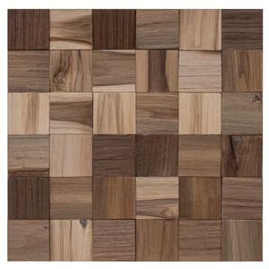 vidaXL Panel ścienny 11 szt. naturalny 30 x 30 x 2 cm