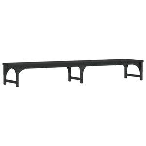 vidaXL Podstawka pod monitor, czarna, 105x23x15,5 cm