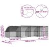 vidaXL Klatka dla kur Srebrny 800 x 200 x 198.5 cm Stal galwanizowana