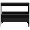 vidaXL 3-częściowy zestaw mebli: stolik i ławki, czarny