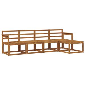 vidaXL Zestaw sof na zewnątrz 5 pcs Naturalny Lite Drewno Akacji