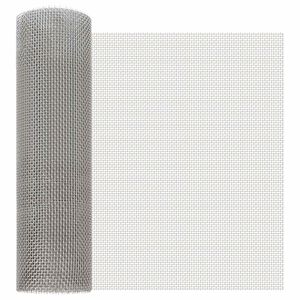 vidaXL Siatka ekranowa 40 x 1000 cm 6 Mesh Stal nierdzewna 201 srebrny