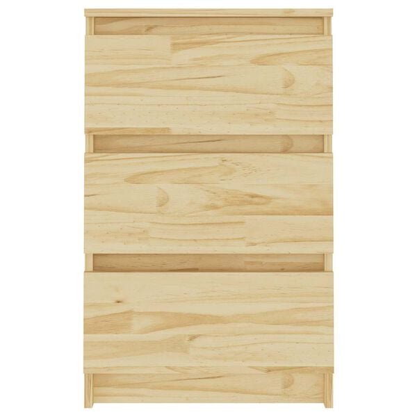 vidaXL Szafka nocna, 40x29,5x64 cm, lite drewno sosnowe