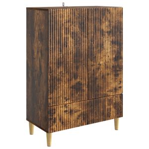 vidaXL Bufet Dąb wędzony 66 x 34,5 x 95 cm Drewno inżynieryjne