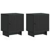 vidaXL Szafka Nocna 2 pcs Czarny 43 x 34,5 x 50 cm Drewno inżynieryjne