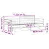 vidaXL Łóżko dzienne z szufladami, 90x190 cm, lite drewno sosnowe