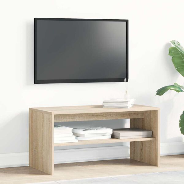 vidaXL Szafka pod TV, dąb sonoma, 80 x 40 x 40 cm, płyta wi&oacute;rowa