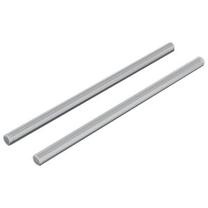vidaXL Pręty gwintowane 2 pcs Srebrny M6 x 120 mm Metal