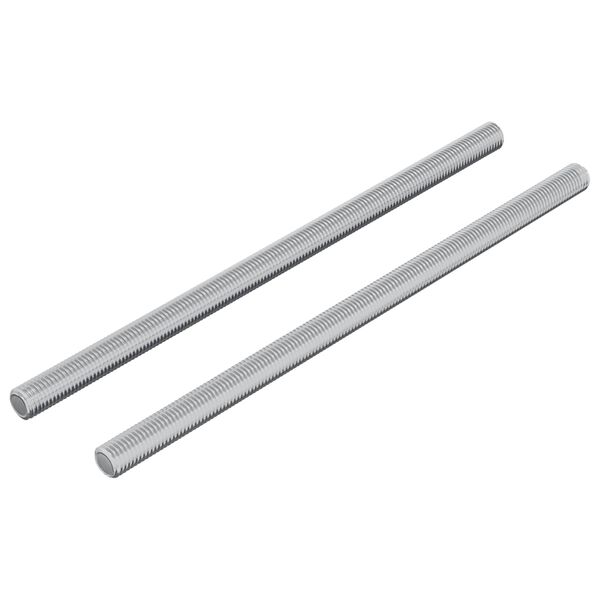 vidaXL Pręty gwintowane 2 pcs Srebrny M6 x 120 mm Metal