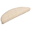 vidaXL Maty na schody 15 szt. 56x17x3 cm Kremowe półokrągłe