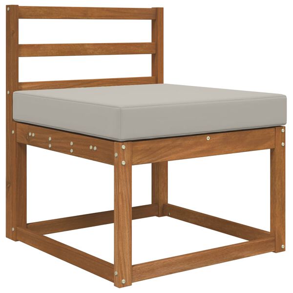 vidaXL Poduszka do sofy na zewnątrz Szary 60 x 60 x 8 cm Poliester