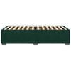 vidaXL Rama ł&oacute;żka bez materaca, ciemnozielone, 100x200 cm, aksamitne
