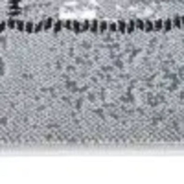 vidaXL Chodnik dywanowy, BCF, szary z geometrycznym wzorem, 60x400 cm