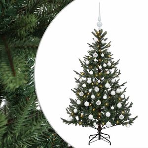vidaXL Sztuczna choinka z bombką 120 cm 150 LED Ciepła biel