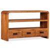 vidaXL Szafka pod telewizor, lite drewno akacjowe, 90x30x55 cm