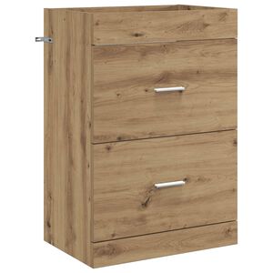 vidaXL Szafka pod zlewem w łazience Dąb artisan 56 x 37,5 x 81 cm