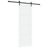 vidaXL Drzwi przesuwne ORKDAL biały i czarny 83 x 232 cm