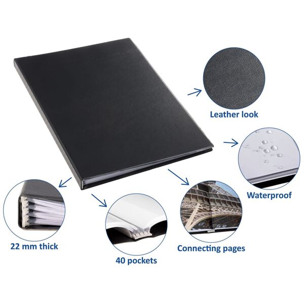 rillstab Album ofertowy A4, 40 kieszeni, czarny