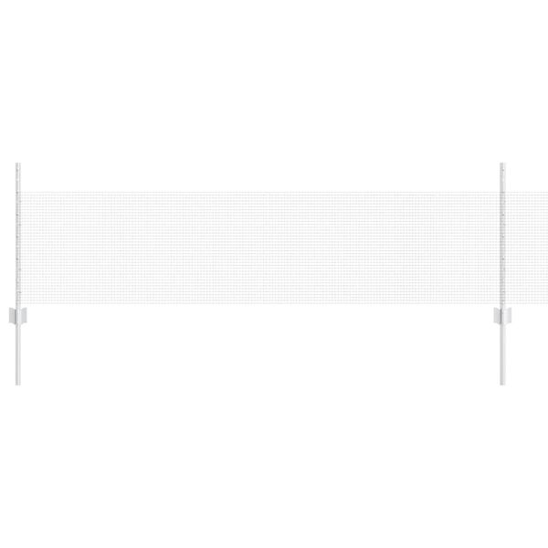 vidaXL Ogrodzenie z słupkiem Srebrny 0,5 x 10 m Stal