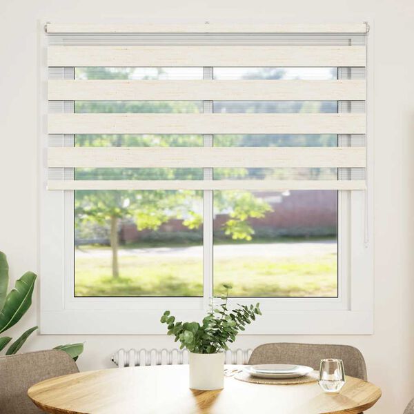 vidaXL Roleta zebra, 150x150 cm, szerokość tkaniny 145,9 cm, poliester