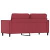 vidaXL 2-osobowa sofa, winna czerwień, 140 cm, sztuczna sk&oacute;ra