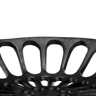 vidaXL 3-osobowa ławka, 155 cm, czarna, żeliwna