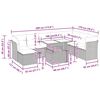 vidaXL 9-cz. zestaw mebli z poduszkami, czarny, polirattan i akacja