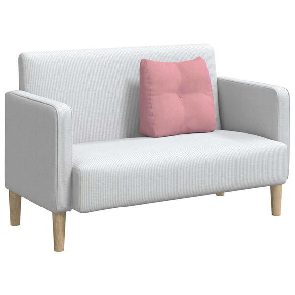 vidaXL Poduszka na plecy R&oacute;żowy 45 x 24 x 50 cm Aksamit