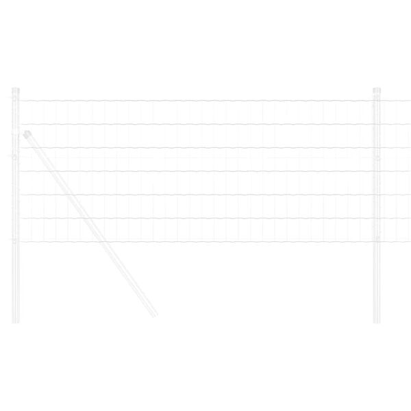 vidaXL Ogrodzenie Euro Srebrny 0.6 x 25 m