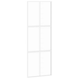 vidaXL Drzwi przesuwne, złote, 76x205 cm, szkło hartowane i aluminium