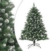 vidaXL Sztuczna choinka ze stojakiem, 120 cm, PVC