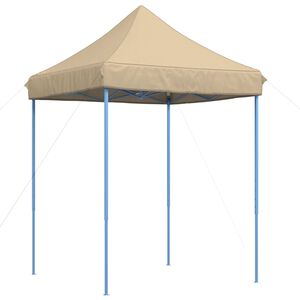vidaXL Składany namiot imprezowy typu pop-up, beżowy, 200x200x306 cm