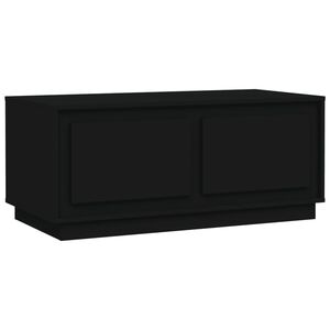 vidaXL Stolik kawowy, czarny 102x50x44 cm, materiał drewnopochodny