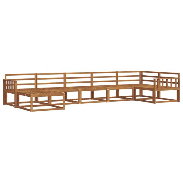 vidaXL Zestaw sof na zewnątrz 7 pcs Naturalny Lite Drewno Akacji