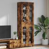 vidaXL Highboard z p&oacute;łką FLORIN Dąb wędzony 60 x 35 x 182 cm