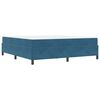 vidaXL Ramka ł&oacute;żka z materacem Ciemnoniebieski 180 x 200 cm tkanina