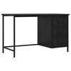 vidaXL Biurko w stylu industrialnym, czarne, 120 x 55 x 75 cm, stal