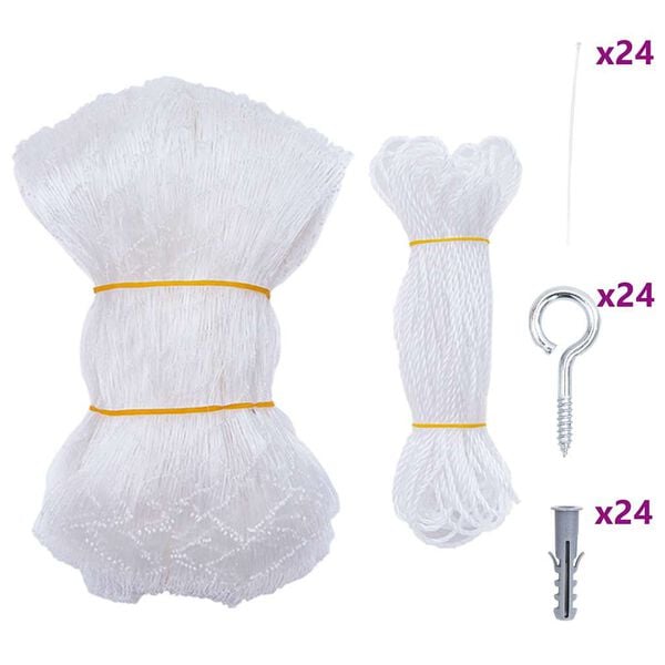 vidaXL Siatka dla kota przezroczysta 12x3 m Nylon