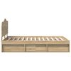 vidaXL Ramka ł&oacute;żka Sonoma 120 x 200 cm Lite drewno sosnowe