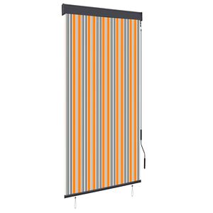 vidaXL Roleta zewnętrzna, 100x250 cm, ż&oacute;łto-niebieska