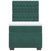 vidaXL Ł&oacute;żko kontynentalne z materacem, zielone, aksamit, 100x200 cm