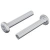 vidaXL Śruba Zablokowująca Gładki 2 szt. srebrny M6 x 35 mm Stal