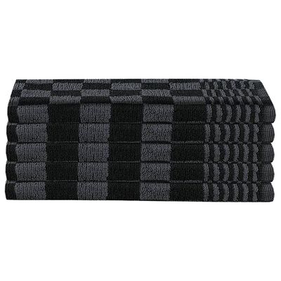 vidaXL Zestaw 20 ręczników, czarno-szary, bawełna